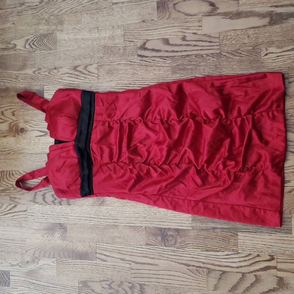 (3) Ruby Rox Fitted Bodycon Ruched Satin Empire Waist Mini Dress Party Cocktail
